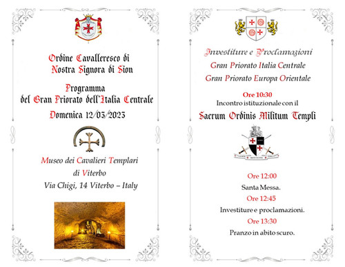 Investiture e Proclamazioni – Viterbo, 12/03/2023